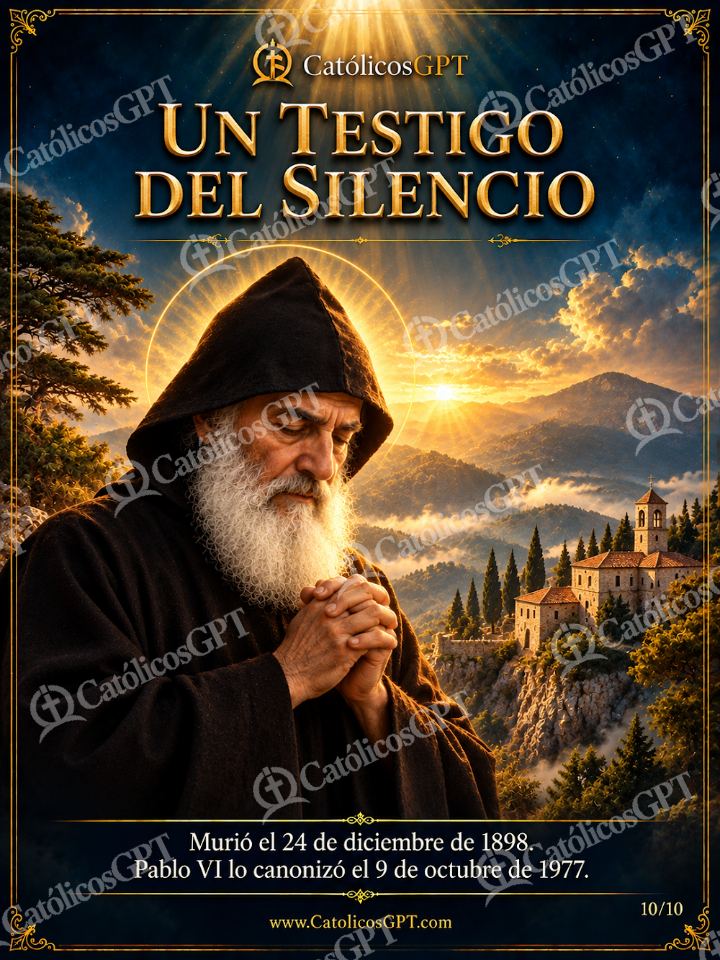 Imagen católica de San Charbel Makhlouf 10 UN TESTIGO DEL SILENCIO — Santos y arcángeles