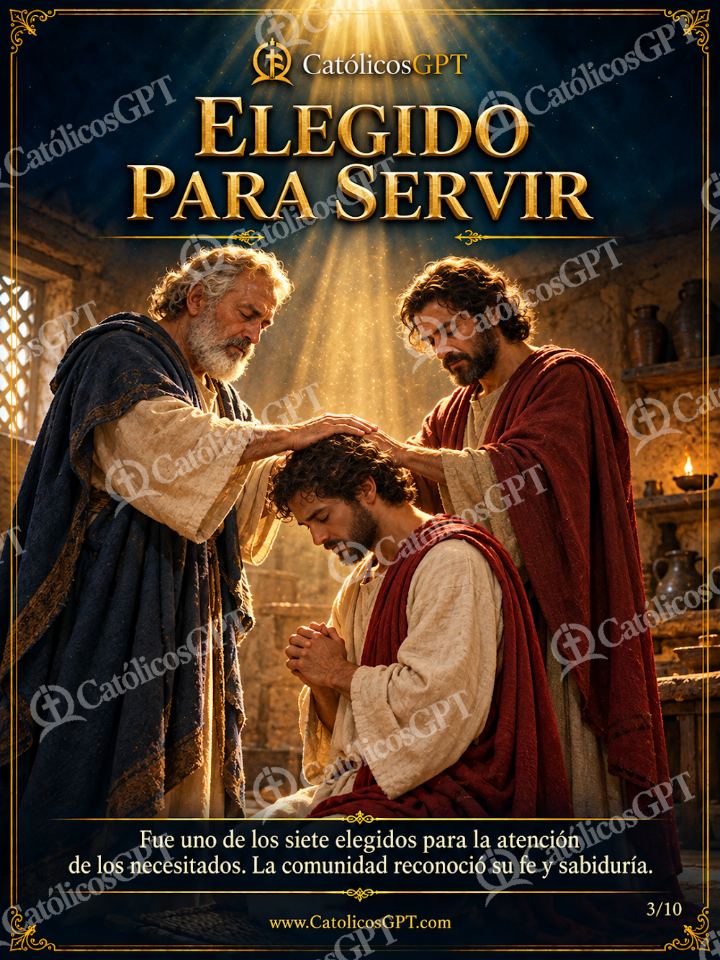 Imagen católica de San Esteban 03 ELEGIDO PARA SERVIR — Santos y arcángeles