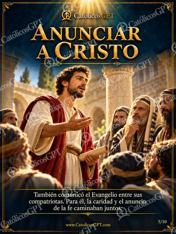 Imagen católica de San Esteban 05 ANUNCIAR A CRISTO — Santos y arcángeles