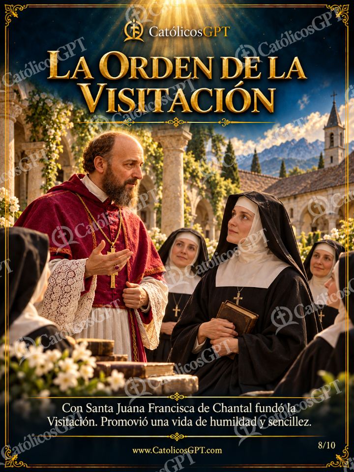 Imagen católica de San Francisco de Sales 08 LA ORDEN DE LA VISITACION — Santos y arcángeles