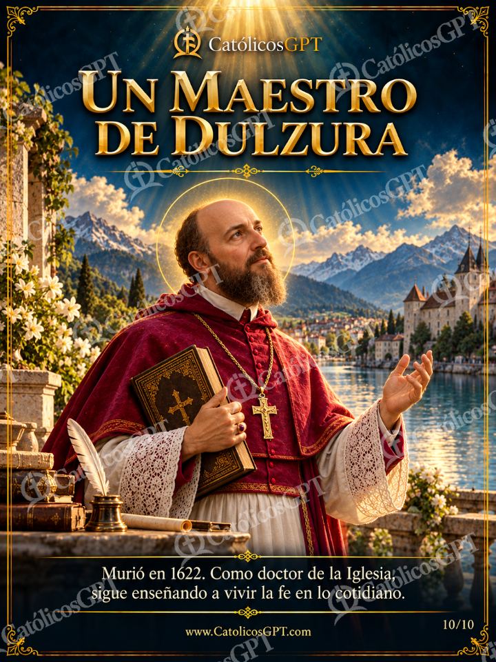 Imagen católica de San Francisco de Sales 10 UN MAESTRO DE DULZURA — Santos y arcángeles