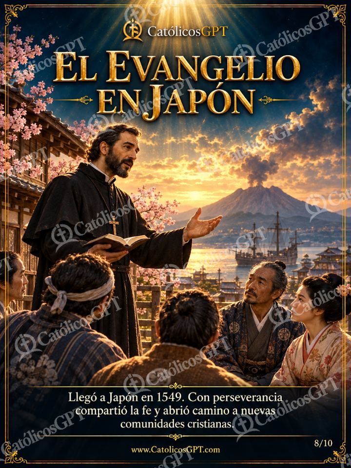 Imagen católica de San Francisco Javier 08 EL EVANGELIO EN JAPON — Santos y arcángeles