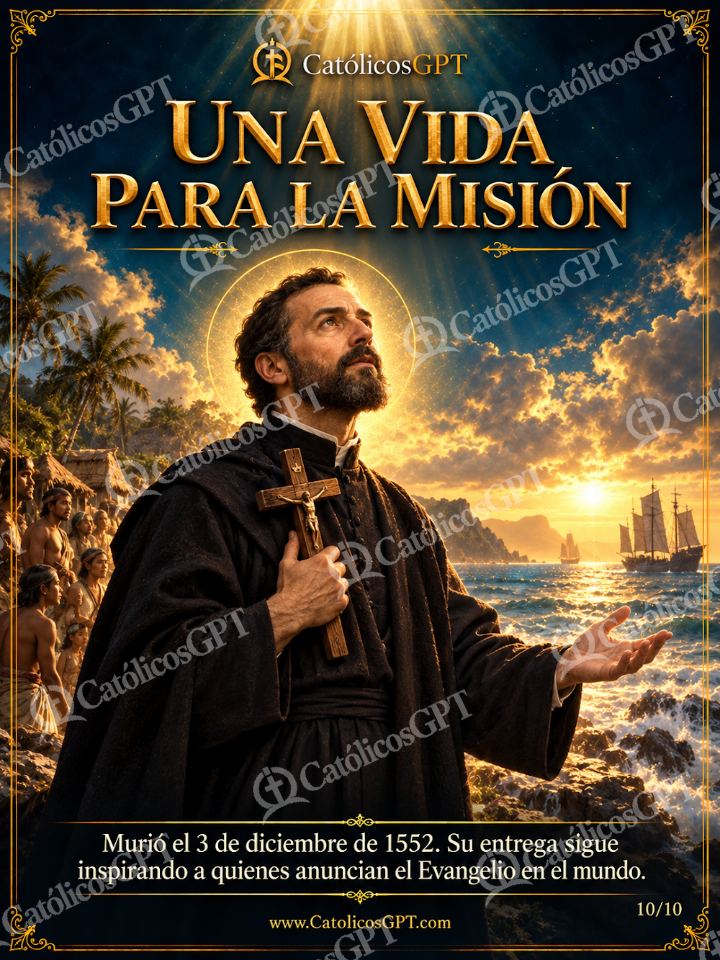 Imagen católica de San Francisco Javier 10 UNA VIDA PARA LA MISION — Santos y arcángeles