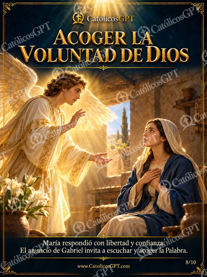 Imagen católica de San Gabriel Arcangel 08 ACOGER LA VOLUNTAD DE DIOS — Santos y arcángeles