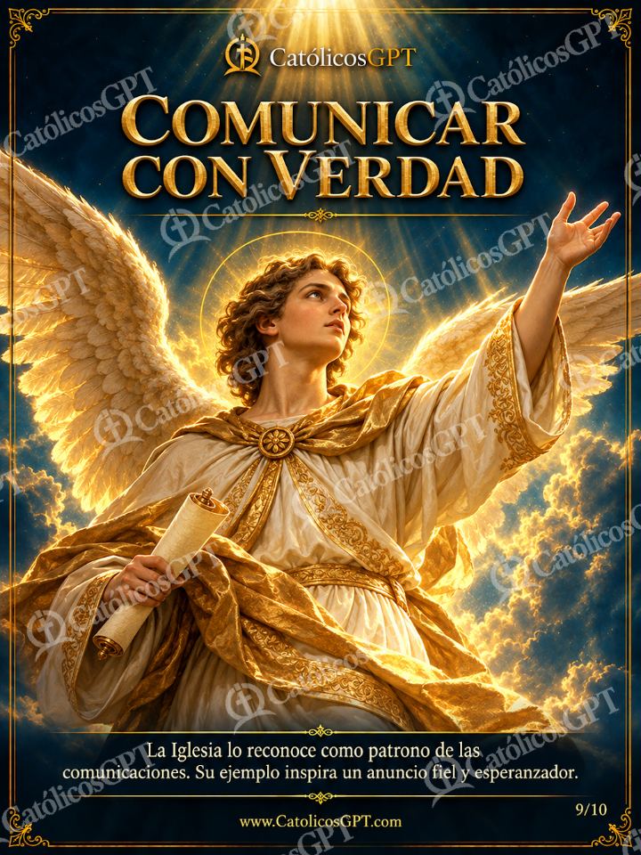 Imagen católica de San Gabriel Arcangel 09 COMUNICAR CON VERDAD — Santos y arcángeles