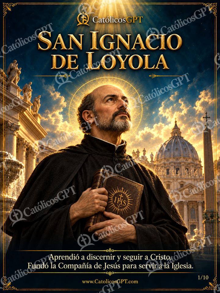 Imagen católica de San Ignacio de Loyola 01 SAN IGNACIO DE LOYOLA — Santos y arcángeles