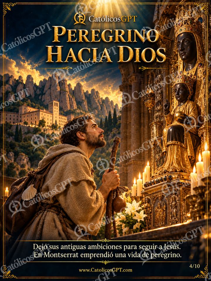 Imagen católica de San Ignacio de Loyola 04 PEREGRINO HACIA DIOS — Santos y arcángeles