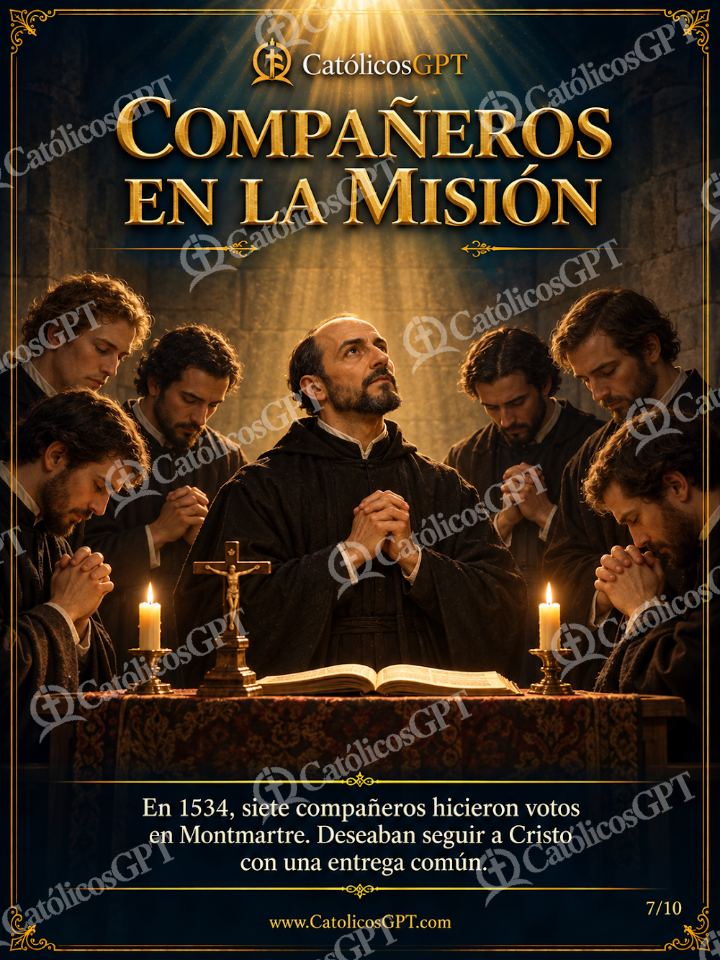 Imagen católica de San Ignacio de Loyola 07 COMPANEROS EN LA MISION — Santos y arcángeles