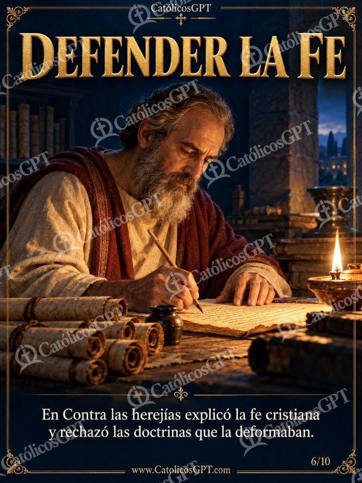 Imagen católica de San Ireneo de Lyon 06 de 10 — Santos y arcángeles