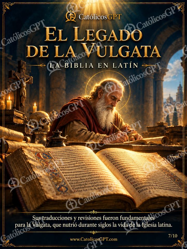 Imagen católica de San Jerónimo - El legado de la Vulgata — Santos y arcángeles