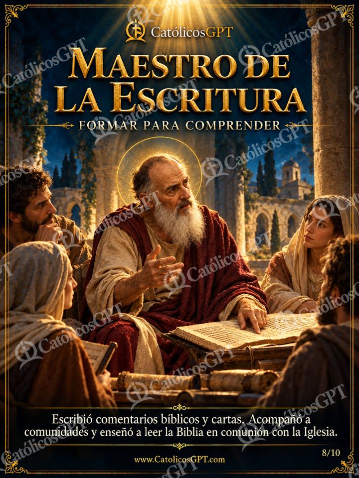 Imagen católica de San Jerónimo - Maestro de la Escritura — Santos y arcángeles