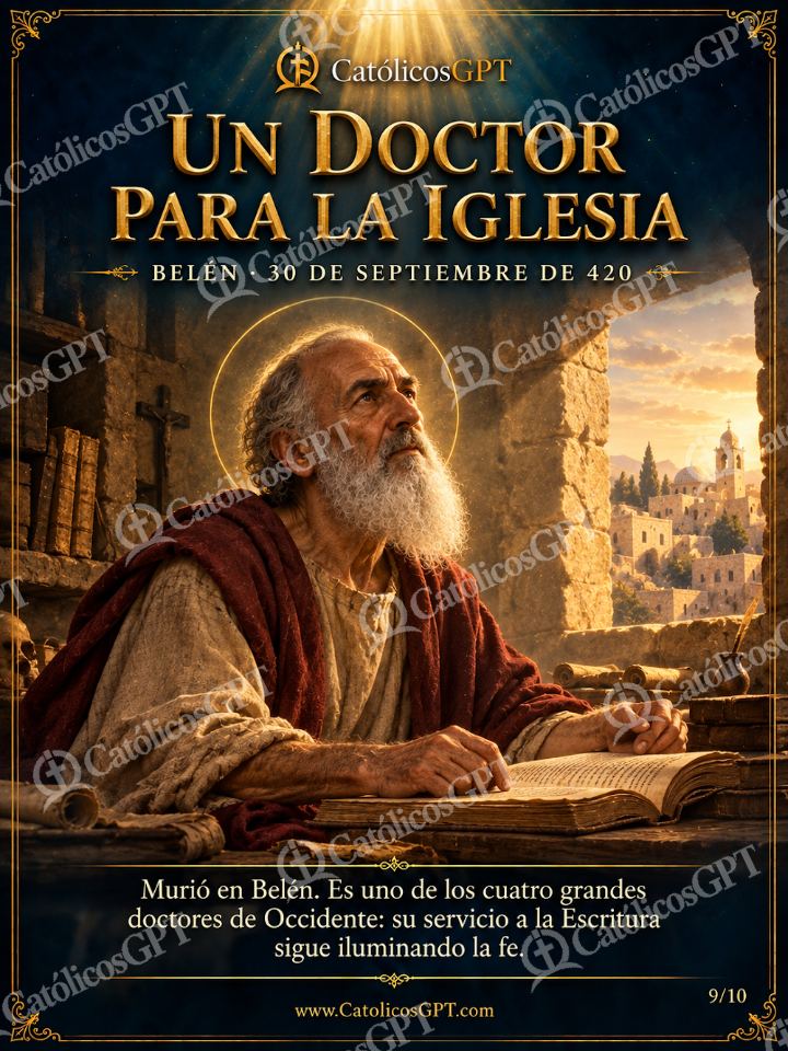Imagen católica de San Jerónimo - Un doctor para la Iglesia — Santos y arcángeles