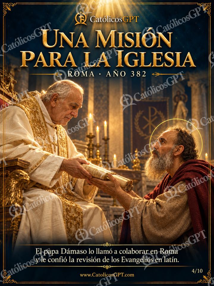 Imagen católica de San Jerónimo - Una misión para la Iglesia — Santos y arcángeles