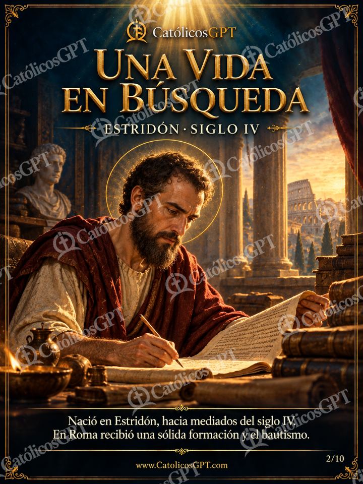 Imagen católica de San Jerónimo - Una vida en búsqueda — Santos y arcángeles