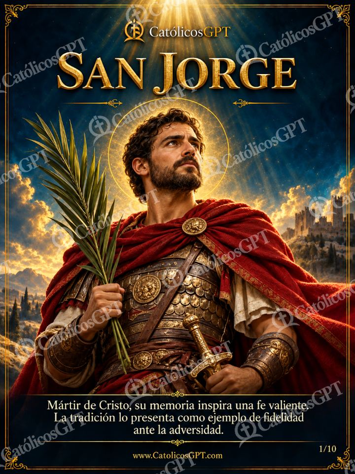 Imagen católica de San Jorge 01 SAN JORGE — Santos y arcángeles