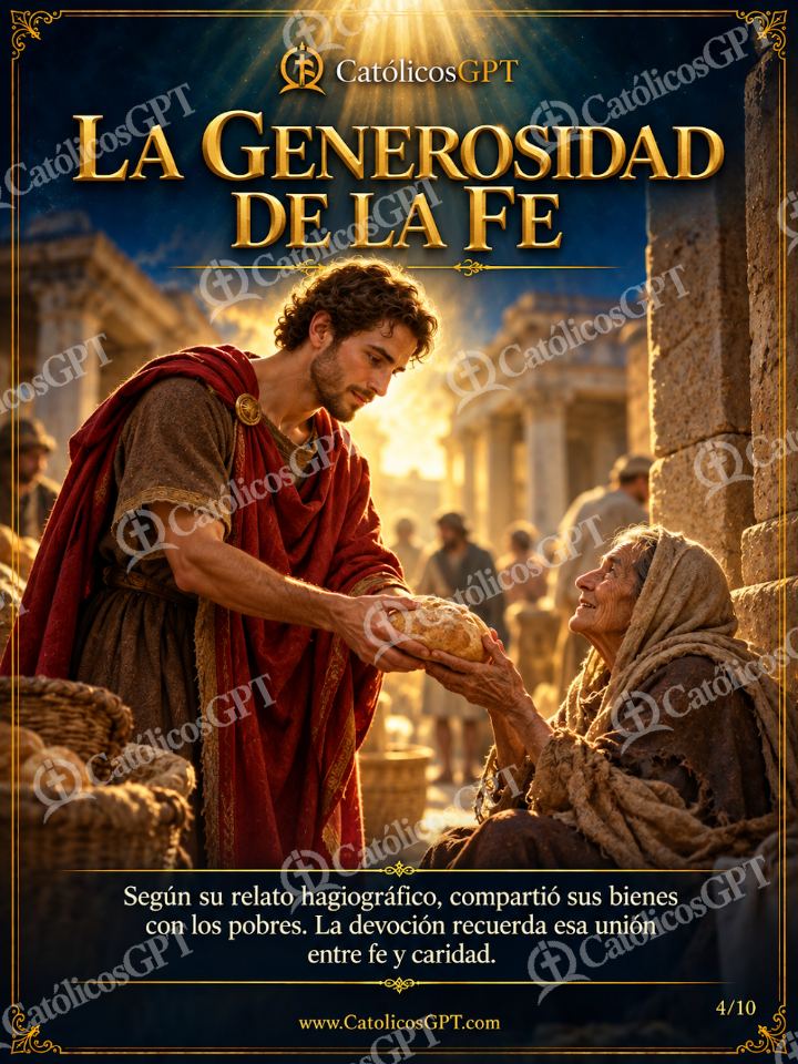 Imagen católica de San Jorge 04 LA GENEROSIDAD DE LA FE — Santos y arcángeles