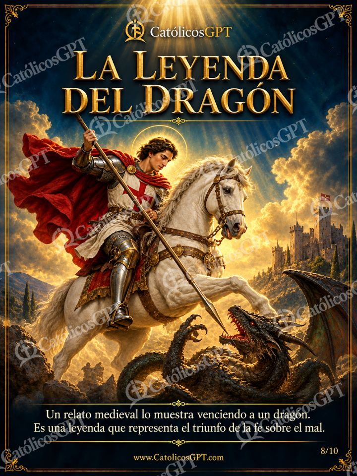 Imagen católica de San Jorge 08 LA LEYENDA DEL DRAGON — Santos y arcángeles