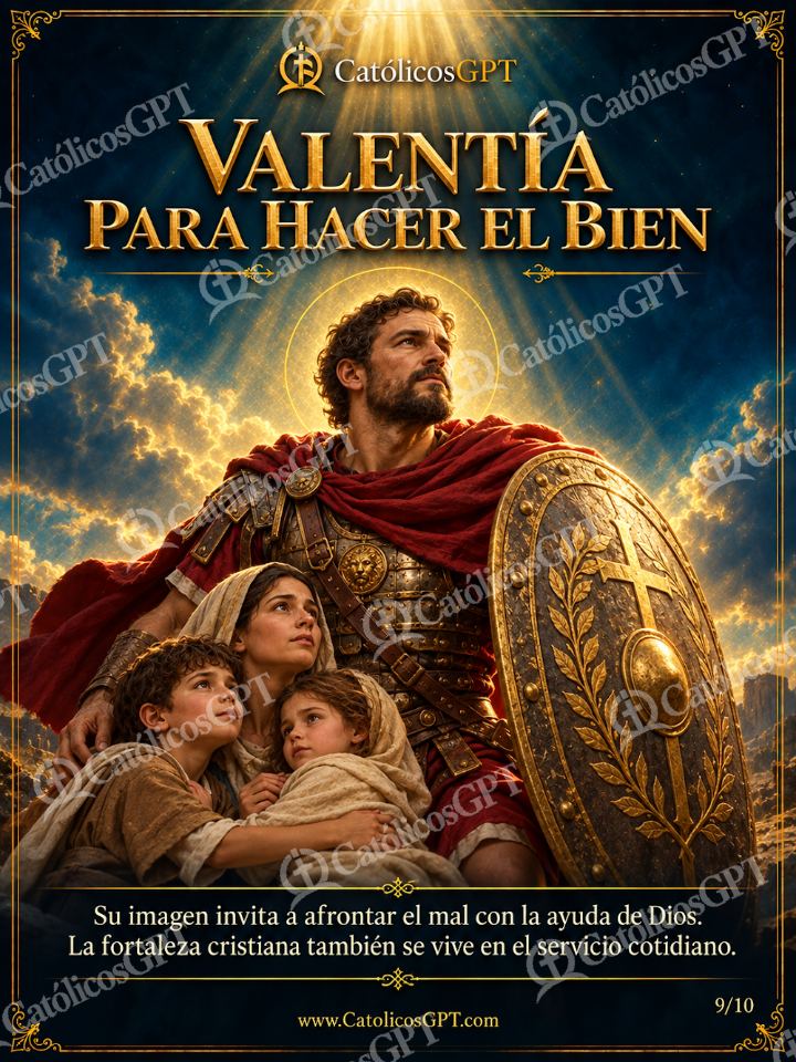 Imagen católica de San Jorge 09 VALENTIA PARA HACER EL BIEN — Santos y arcángeles