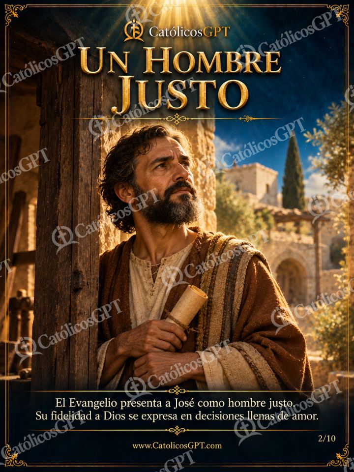 Imagen católica de San Jose 02 UN HOMBRE JUSTO — Santos y arcángeles