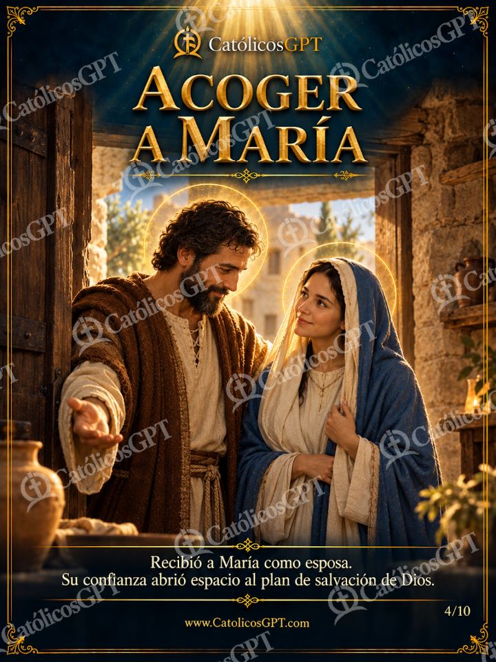 Imagen católica de San Jose 04 ACOGER A MARIA — Virgen María