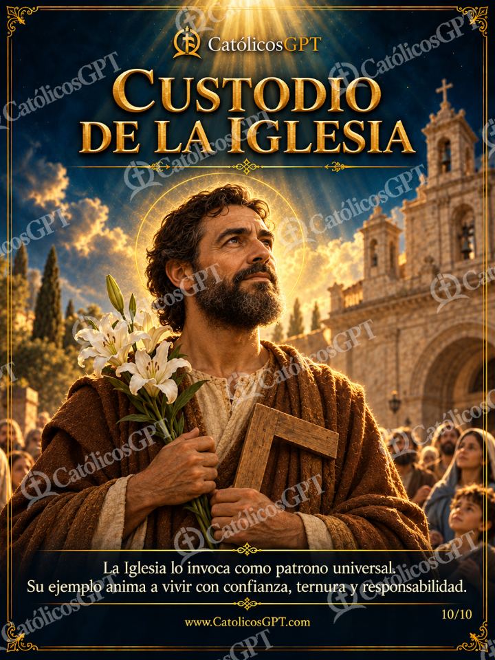 Imagen católica de San Jose 10 CUSTODIO DE LA IGLESIA — Santos y arcángeles