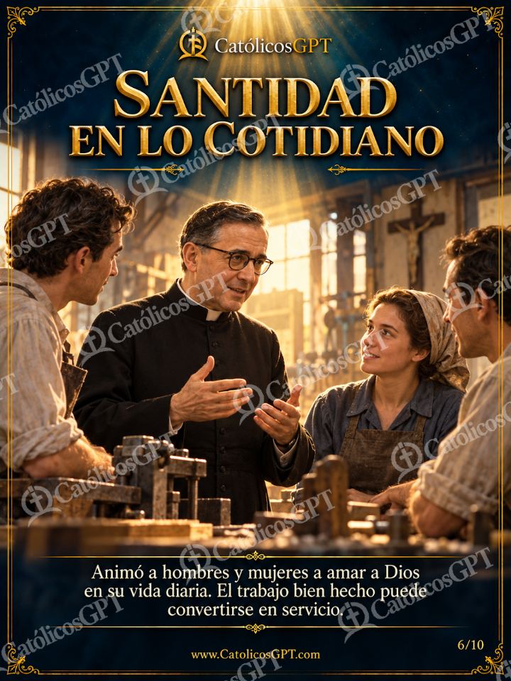 Imagen católica de San Josemaria Escriva 06 SANTIDAD EN LO COTIDIANO — Virgen María