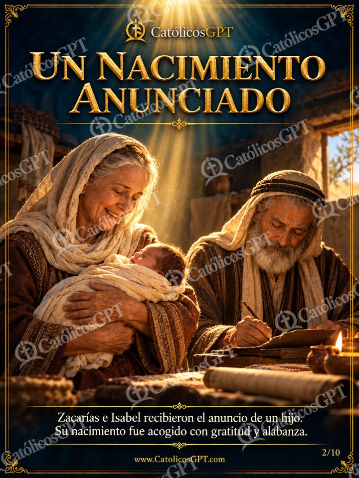 Imagen católica de San Juan Bautista 02 UN NACIMIENTO ANUNCIADO — Sacramentos