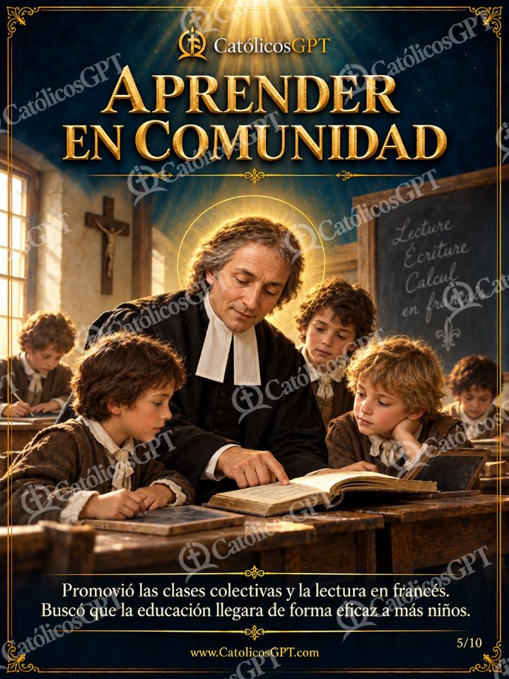 Imagen católica de San Juan Bautista de la Salle 05 APRENDER EN COMUNIDAD — Sacramentos