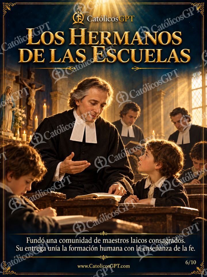Imagen católica de San Juan Bautista de la Salle 06 LOS HERMANOS DE LAS ESCUELAS — Sacramentos