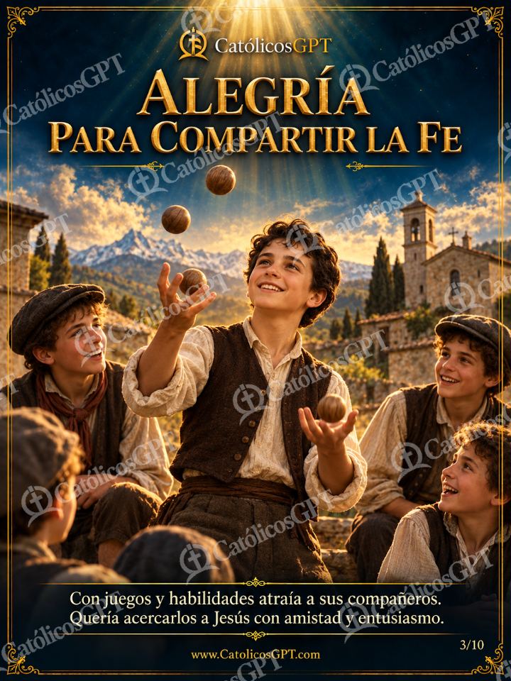 Imagen católica de San Juan Bosco 03 ALEGRIA PARA COMPARTIR LA FE — Santos y arcángeles