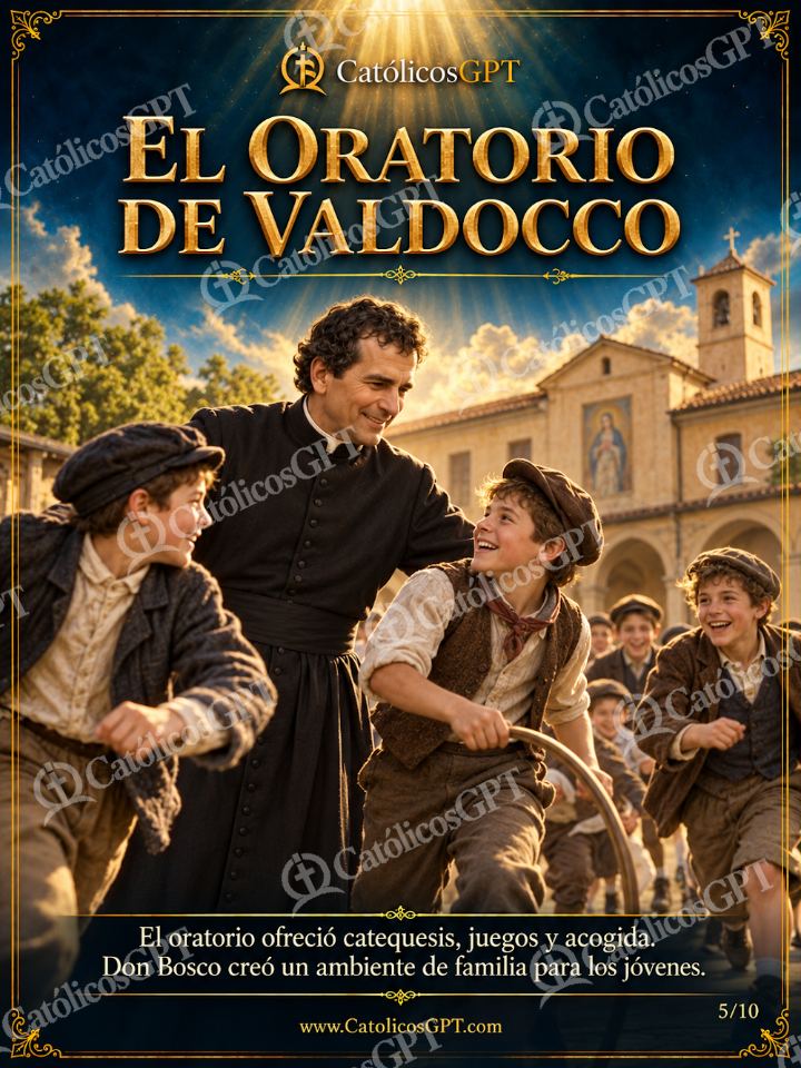 Imagen católica de San Juan Bosco 05 EL ORATORIO DE VALDOCCO — Santos y arcángeles