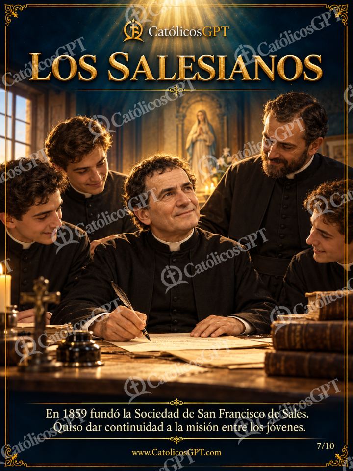 Imagen católica de San Juan Bosco 07 LOS SALESIANOS — Santos y arcángeles