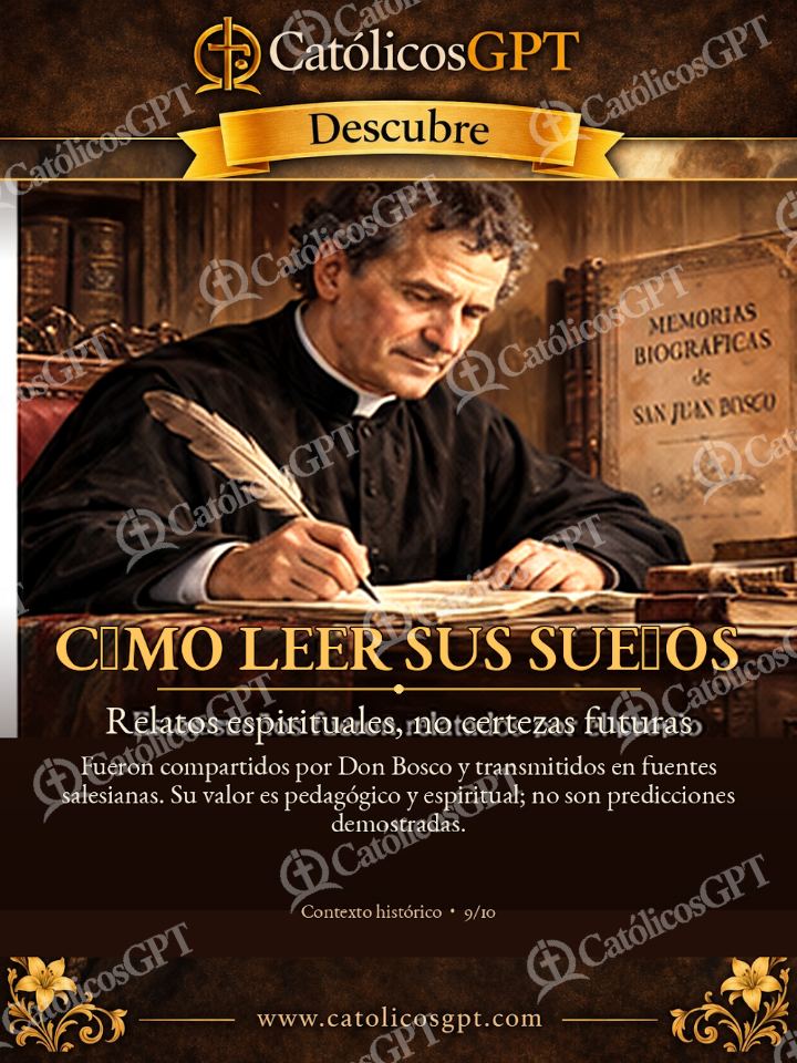 Imagen católica de San Juan Bosco Suenos como-leer-sus-suenos — Vidas de Santos