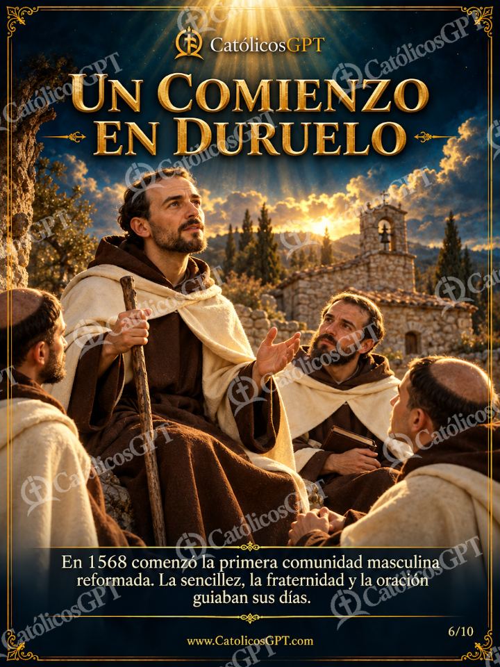 Imagen católica de San Juan de la Cruz 06 UN COMIENZO EN DURUELO — Santos y arcángeles