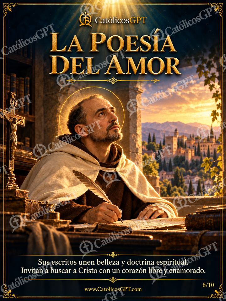 Imagen católica de San Juan de la Cruz 08 LA POESIA DEL AMOR — Santos y arcángeles