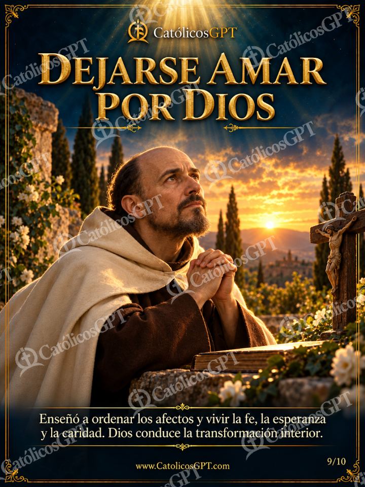 Imagen católica de San Juan de la Cruz 09 DEJARSE AMAR POR DIOS — Santos y arcángeles