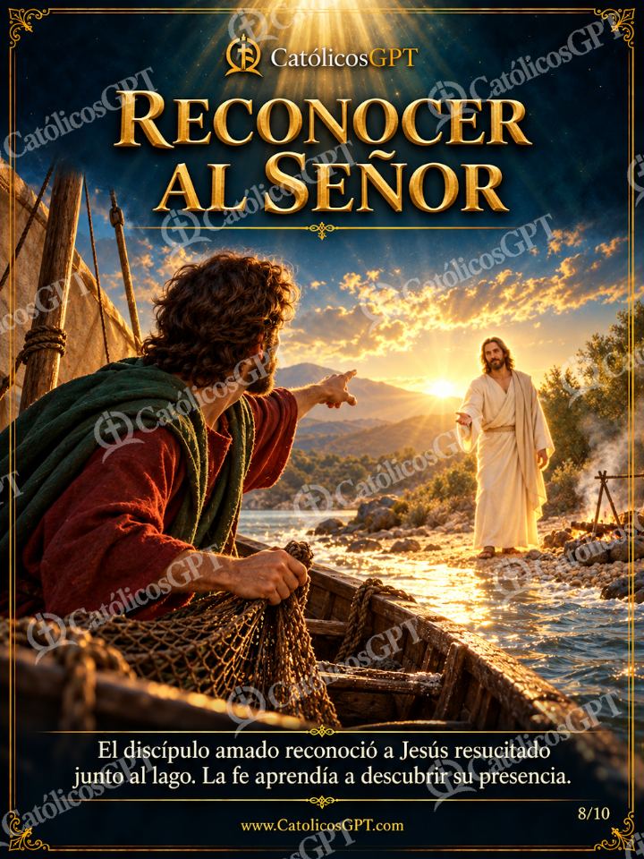 Imagen católica de San Juan Evangelista 08 RECONOCER AL SENOR — Santos y arcángeles