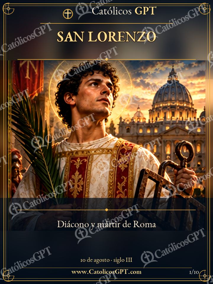 Imagen católica de San Lorenzo 01 de 10 — Santos y arcángeles