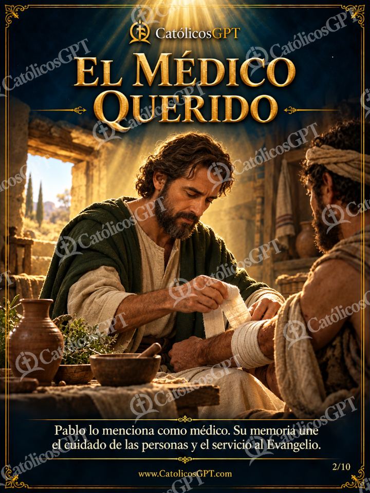 Imagen católica de San Lucas Evangelista 02 EL MEDICO QUERIDO — Santos y arcángeles