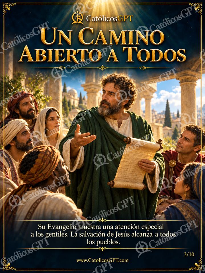 Imagen católica de San Lucas Evangelista 03 UN CAMINO ABIERTO A TODOS — Santos y arcángeles