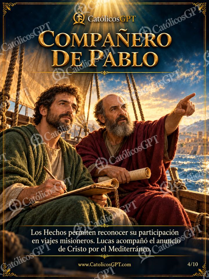 Imagen católica de San Lucas Evangelista 04 COMPANERO DE PABLO — Santos y arcángeles