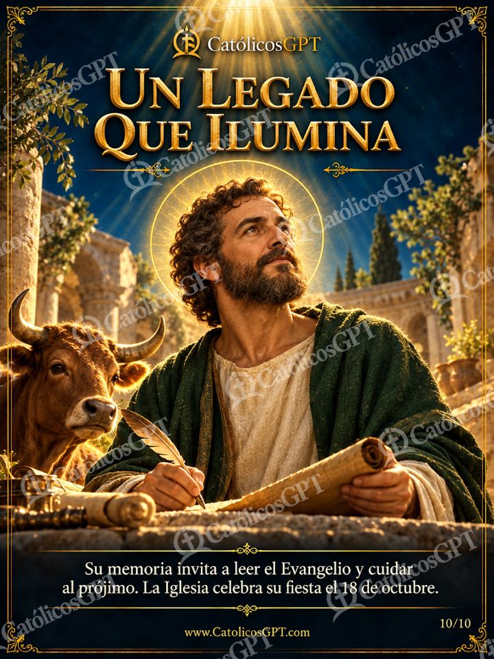 Imagen católica de San Lucas Evangelista 10 UN LEGADO QUE ILUMINA — Santos y arcángeles