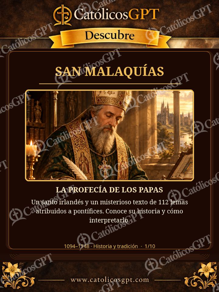 Imagen católica de San Malaquias Carrusel — Vidas de Santos