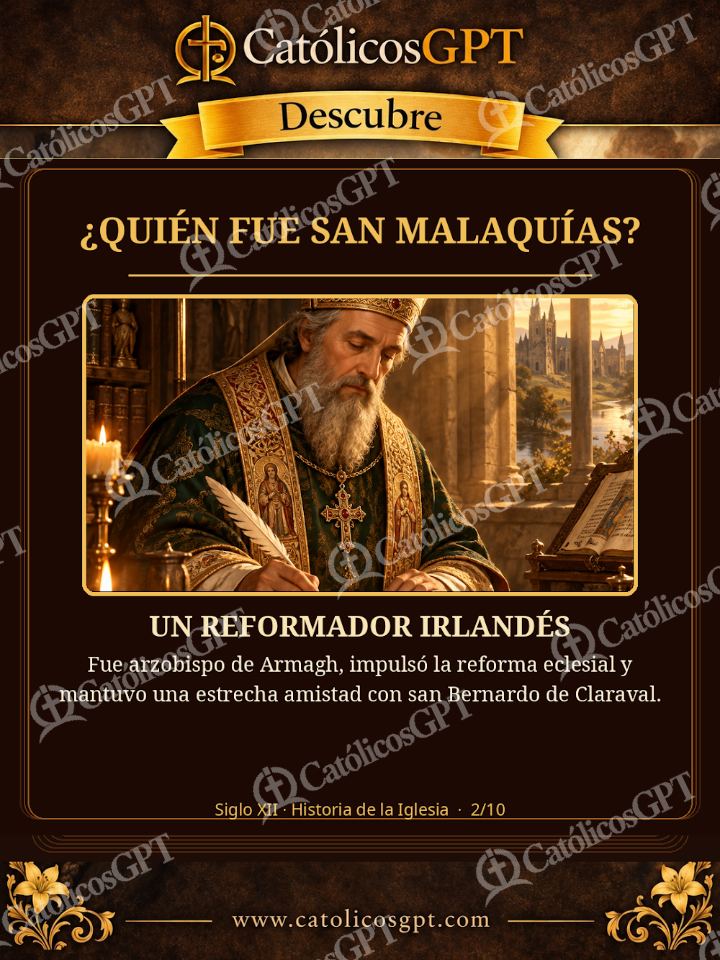 Imagen católica de San Malaquias Carrusel — Vidas de Santos