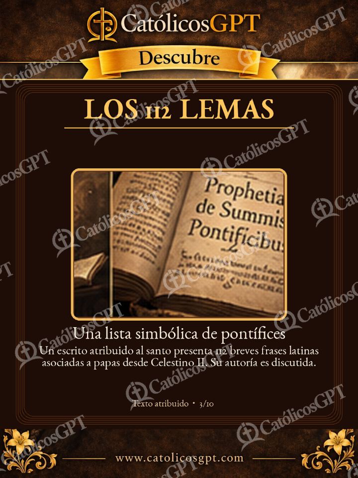 Imagen católica de San Malaquias Profecia Papas los-112-lemas — Vidas de Santos