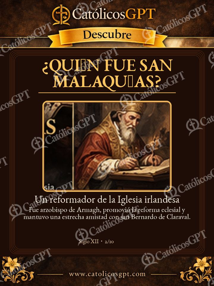 Imagen católica de San Malaquias Profecia Papas quien-fue-san-malaquias — Vidas de Santos