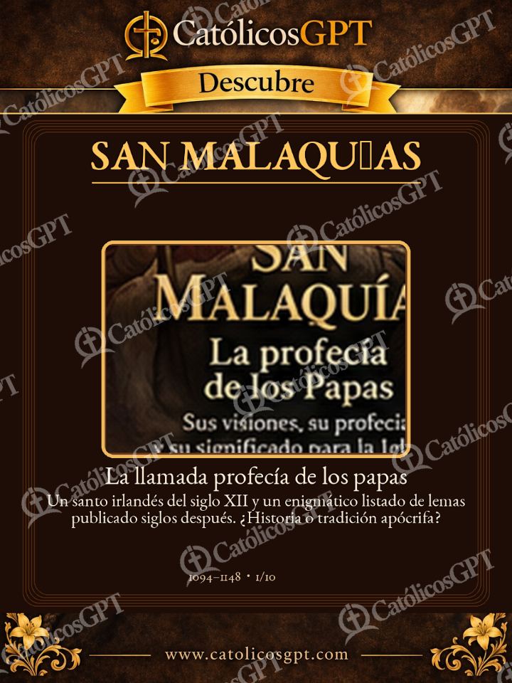 Imagen católica de San Malaquias Profecia Papas san-malaquias — Vidas de Santos