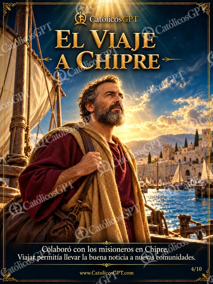Imagen católica de San Marcos Evangelista 04 EL VIAJE A CHIPRE — Santos y arcángeles