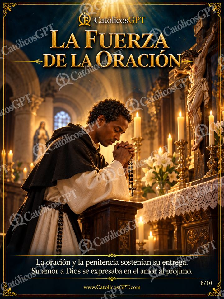 Imagen católica de San Martin de Porres 08 LA FUERZA DE LA ORACION — Oración y devociones