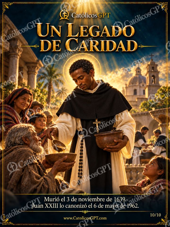 Imagen católica de San Martin de Porres 10 UN LEGADO DE CARIDAD — Santos y arcángeles